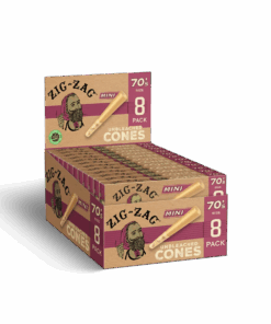 Zig Zag 70's Mini Unbleached Cones 8pk