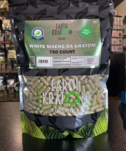 Earth Kratom White Maeng Da 750 Capsules