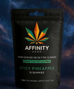 Affinity Hemp Spicy Pineapple 250mg Gummies 10ct