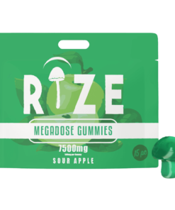 Rize 7500g Sour Apple Mushroom Gummies