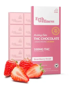 Erth Wellness Strawberry Swirl 100mg White Chocolate Bar