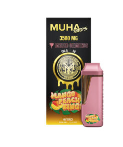 Muha Meds Melted Diamonds Mango Peach Rings 3.5g Disposable