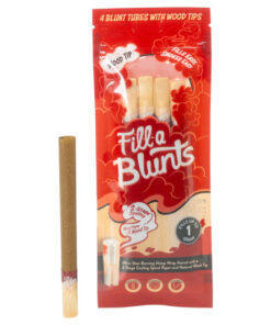 Fill-a Blunts Pre-Rolled Blunt Tubes w/ Wood Filter Tips 4pk