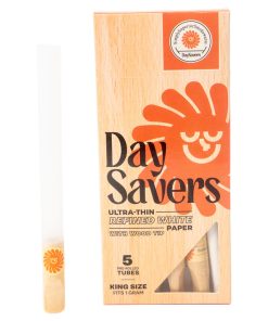 DaySavers King Size Pre-Rolled Tubes w/ Natural Wood Filter Tips 5pk