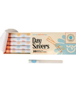 DaySavers  1 ¼ Refined White Artisan Pre-Rolled Tubes w/ Spiral Filter Tips 10pk