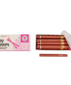 DaySavers  1 ¼ Pink Hybrid Hemp Blunt Wrap Artisan Pre-Rolled Tubes w/ Spiral Filter Tips 10pk