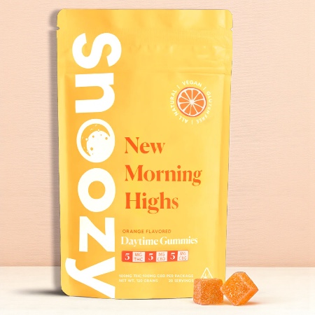 Snoozy New Morning Highs Daytime 600mg Gummies 20ct