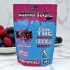 Surge THC Company Bluerazz Blast High Potency Live Sugar 10,000mg Gummies 20ct