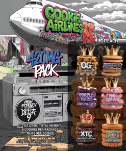 Cookie Airlines D9 THC 420mg Cookies 6ct (Asst. Flavors)