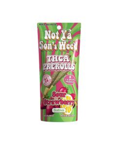 Not Ya Son's Weed Sour Strawberry 1.5g Pre-Rolls 2pk