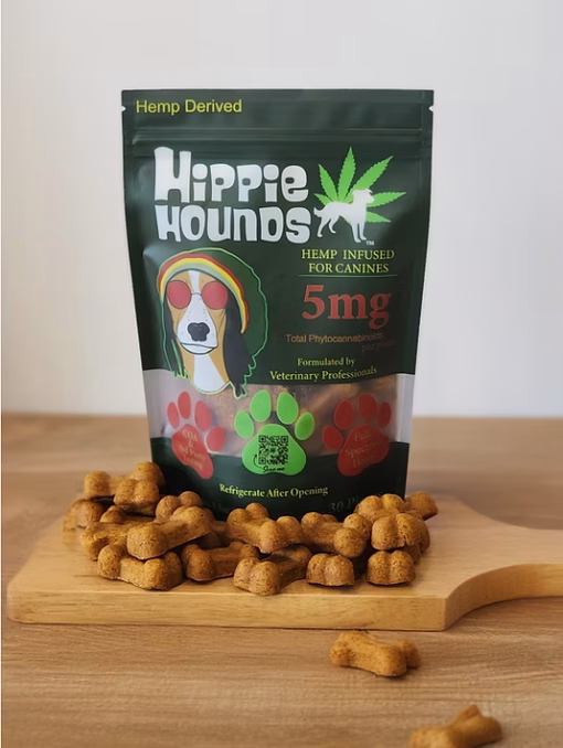 Hippie Hounds 5mg CBD Infused Dog Treat