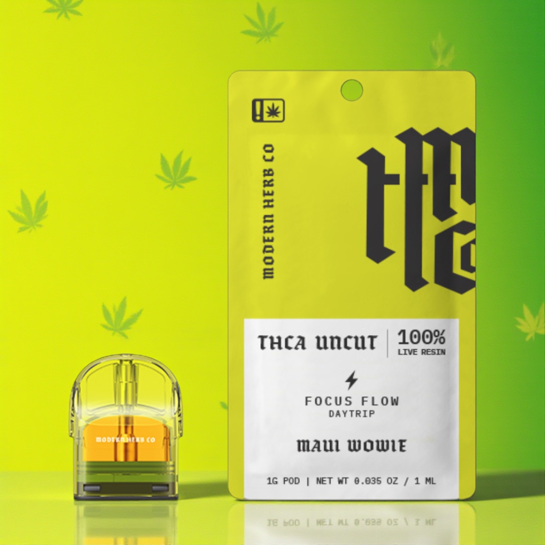 Modern Herb Co Live Resin Uncut Maui Wowie 1g Pod Refill