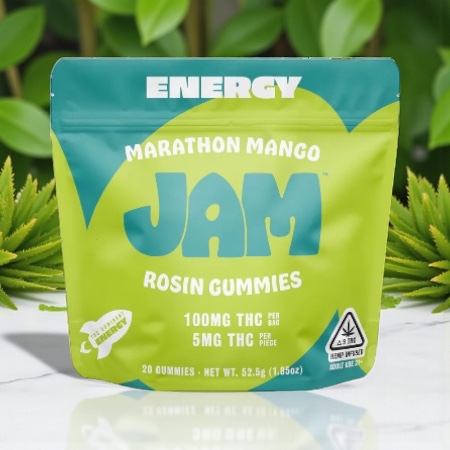 Jam Rosin Marathon Mango 100mg Gummies 20ct