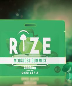 Rize 7500g Sour Apple Mushroom Gummies