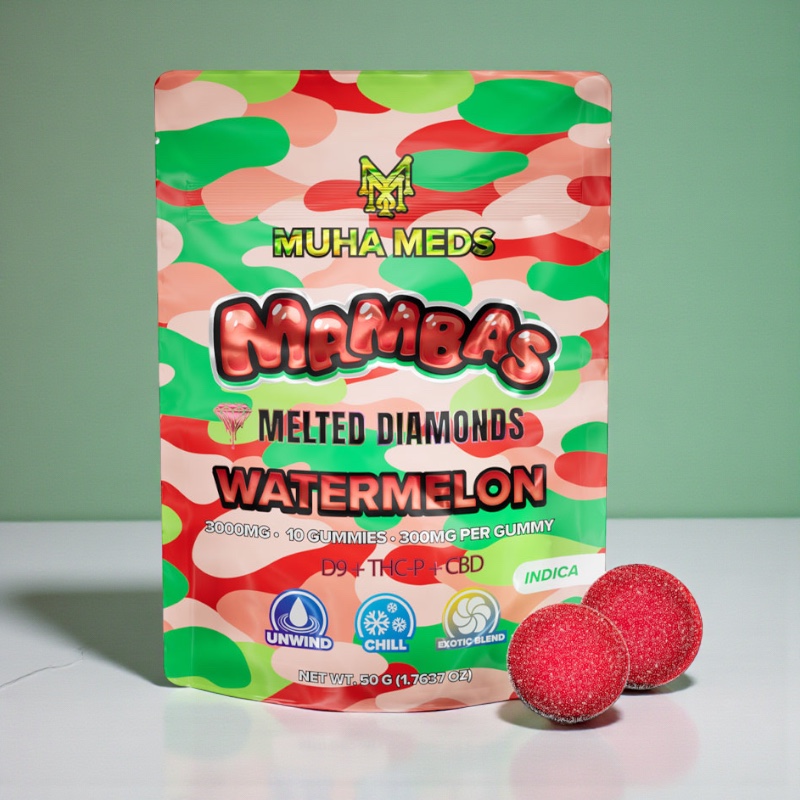 Muha Meds Mambas Melted Diamond Watermelon 3000mg Gummies