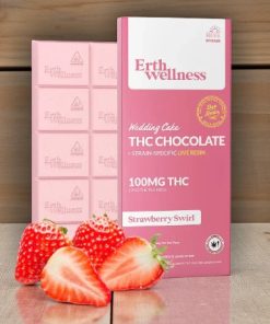 Erth Wellness Strawberry Swirl 100mg White Chocolate Bar