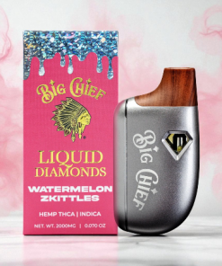 Big Chief Liquid Diamonds Watermelon Zkittles 2g Disposable Vape