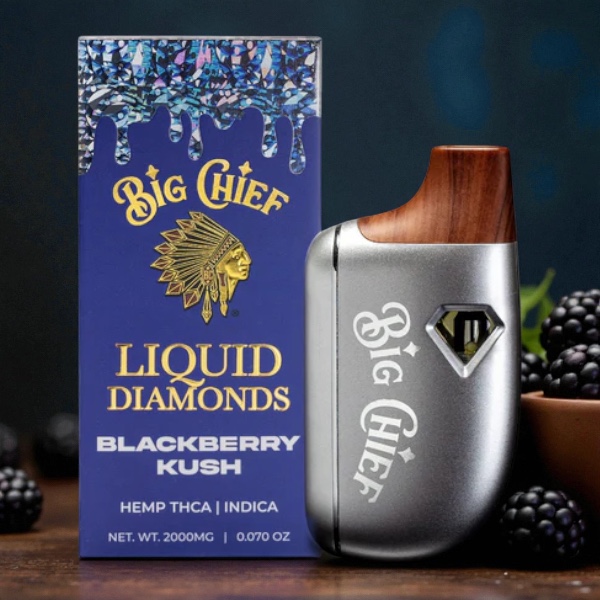 Big Chief Liquid Diamonds Blackberry Kush 2g Disposable Vape