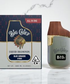 Big Chief Liquid Diamonds Blue Gushers 2g Disposable Vape