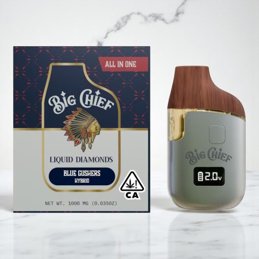 Big Chief Liquid Diamonds Blue Gushers 2g Disposable Vape
