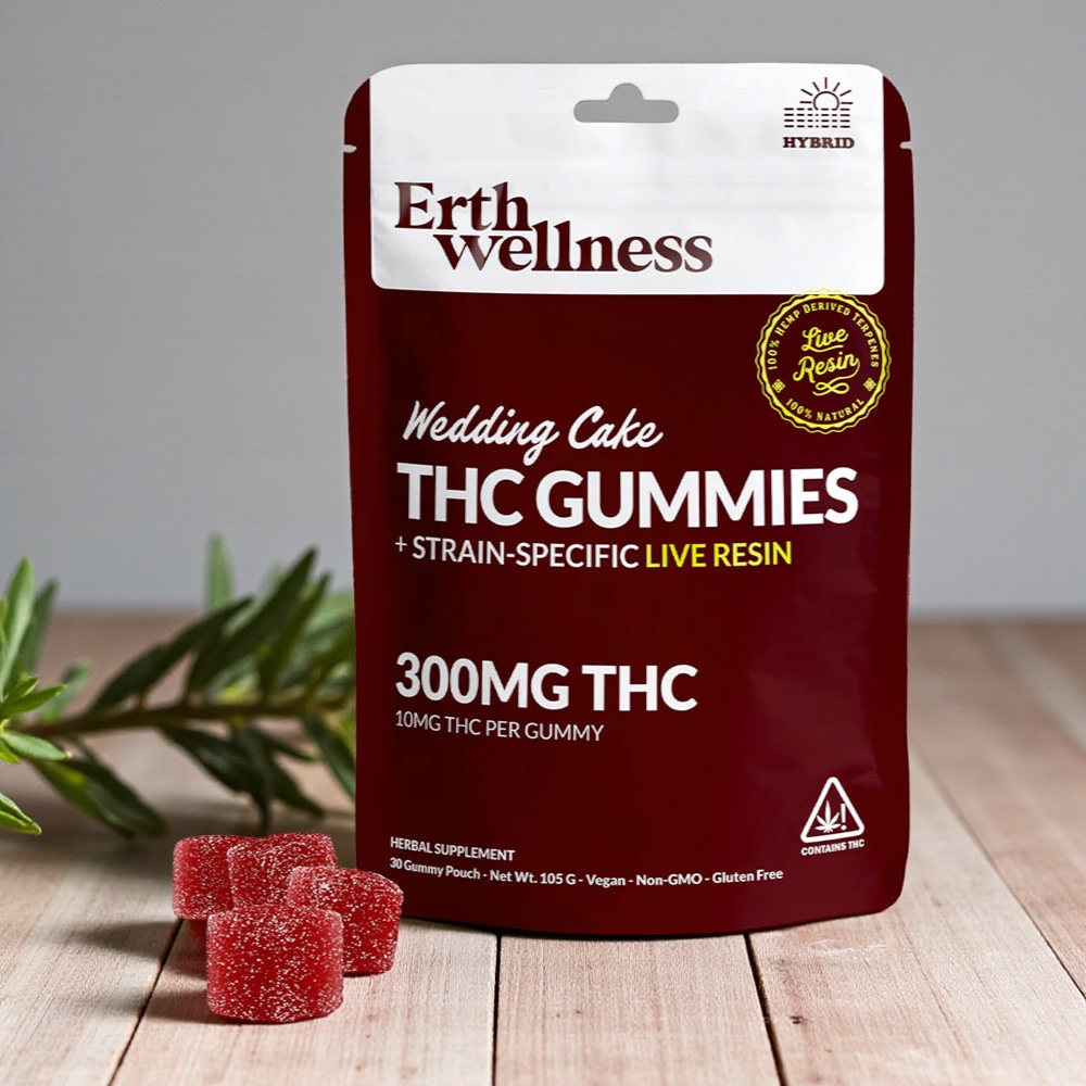Erth Wellness Wedding Cake 300mg Gummies