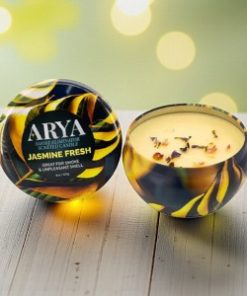 Arya Smoke Odor Eliminator High Fragrance 8oz Concentration Candles- Jasmine Fresh