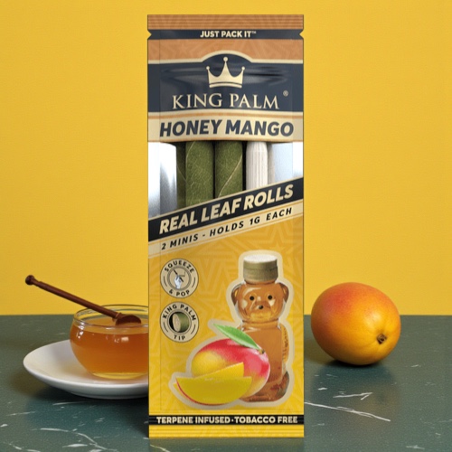 King Palm Honey Mango Mini Rolls 2pk