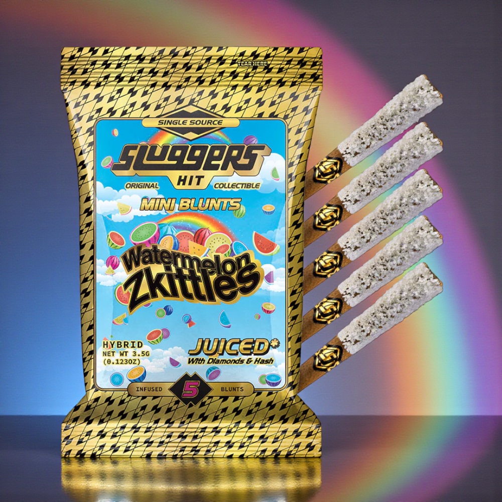 Sluggers Hit Watermelon Zkittles Juiced Mini Blunts 5pk