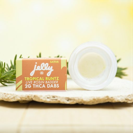 NYB Labs X Jelly Tropical Runtz Live Rosin 2g Dabs