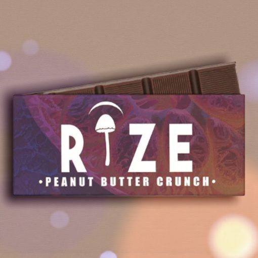 Rize 5g Peanut Butter Chruch Mushroom Chocolate Bar
