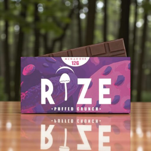 Rize 12g Puffed Crunch Mushroom Chocolate Bar