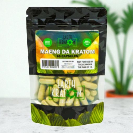 Earth Kratom Green Maeng Da 65 Capsules