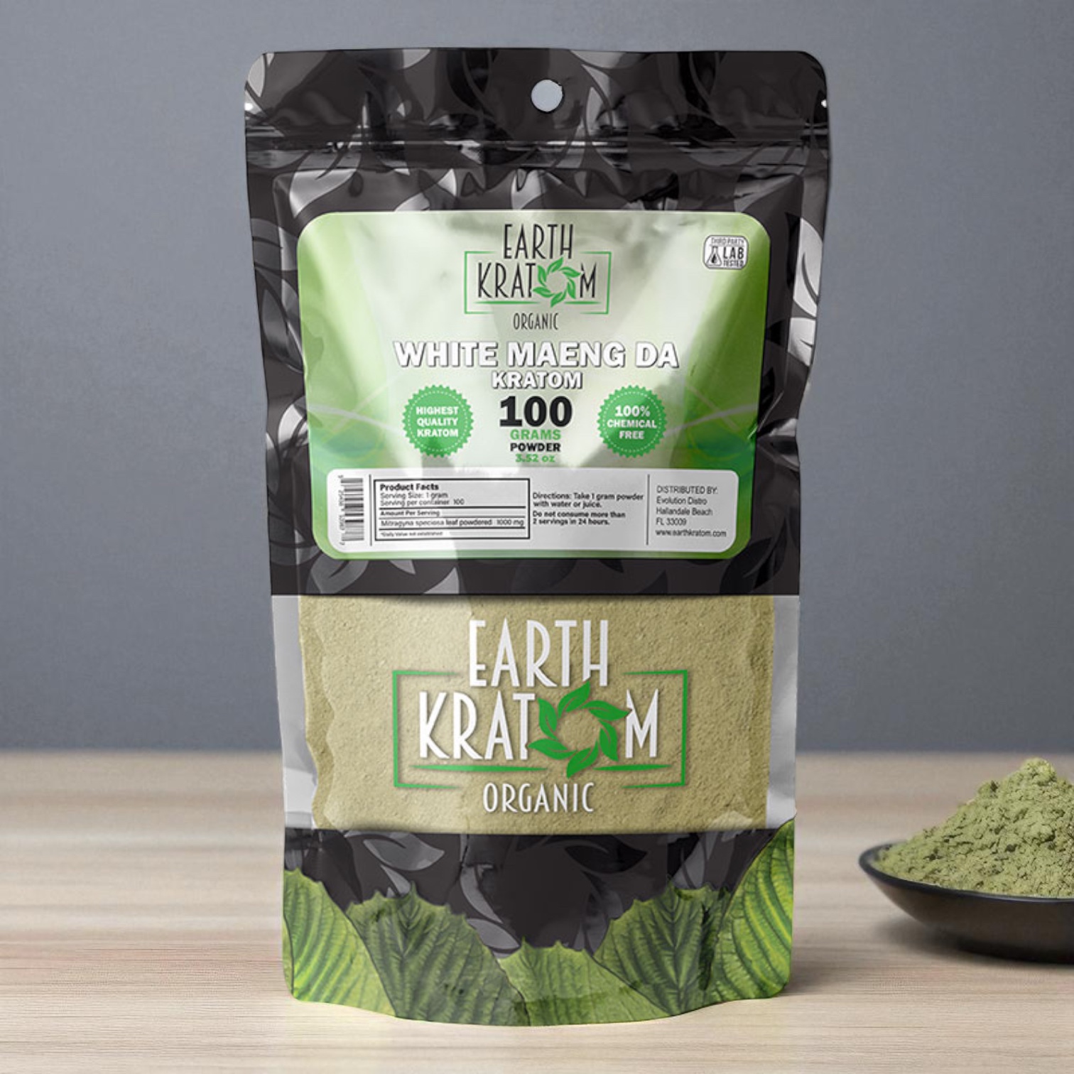 Earth Kratom White Maeng Da 100g