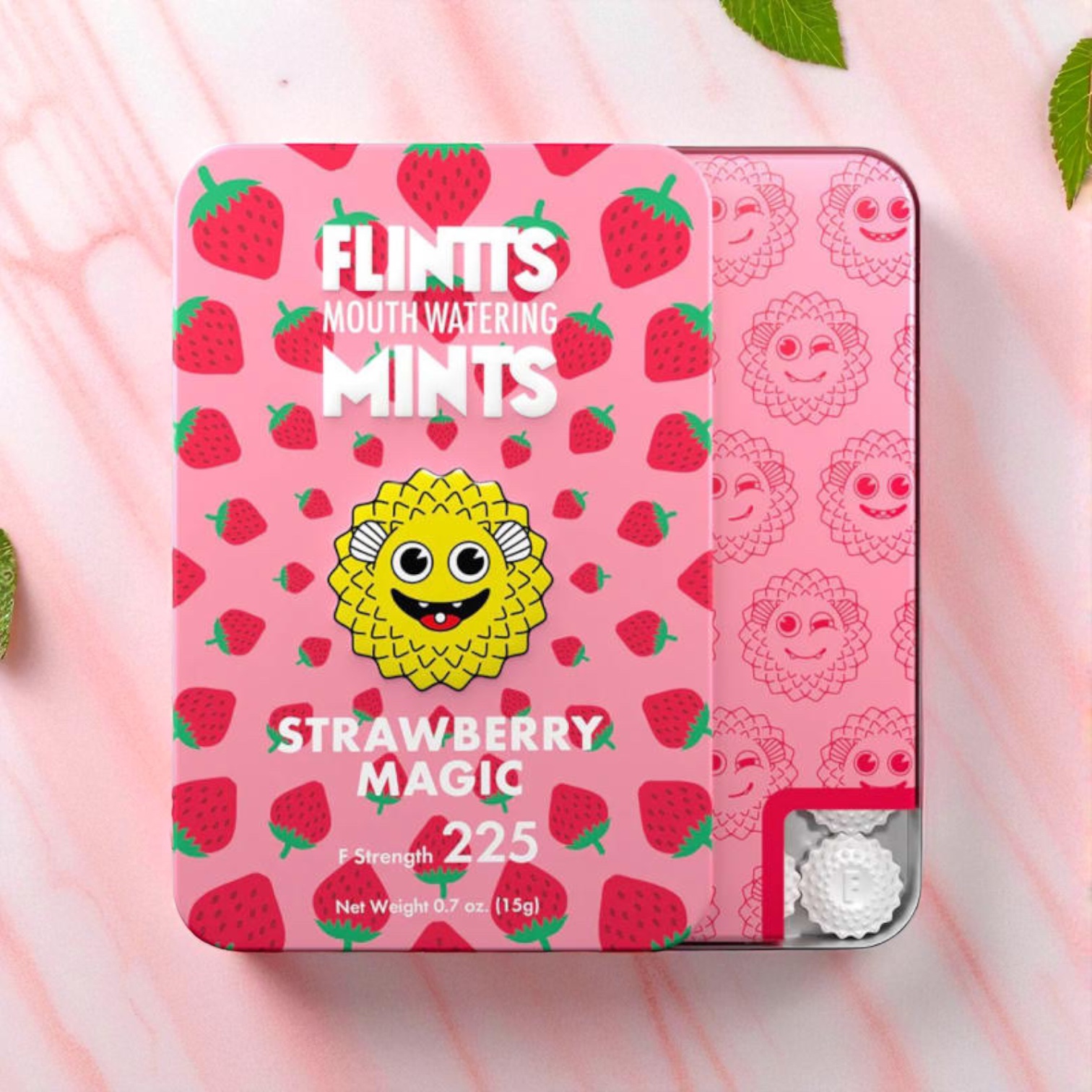 Flintts Mouth Watering Mints Strawberry Magic F Strength 225