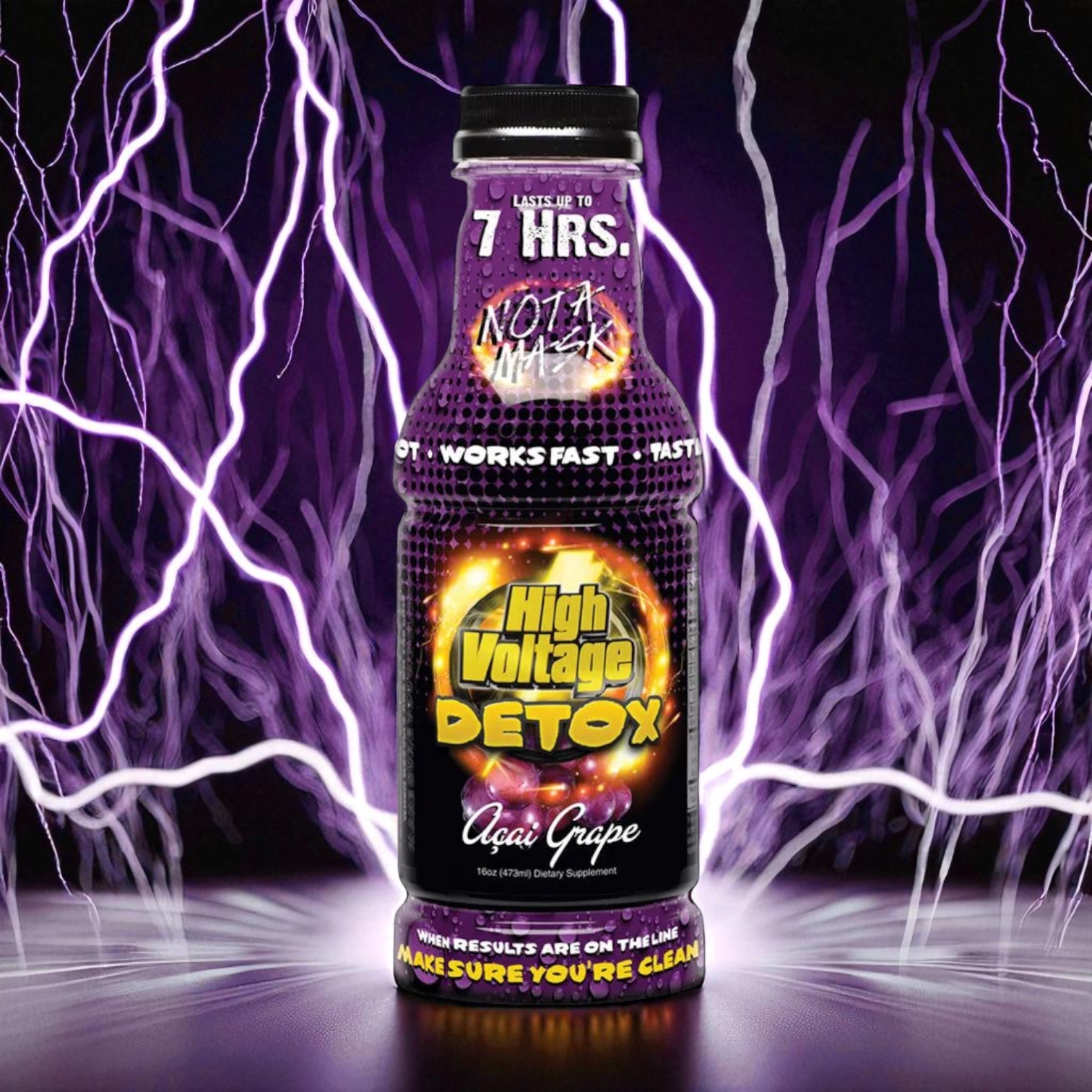 High Voltage Detox Acai Grape 16oz
