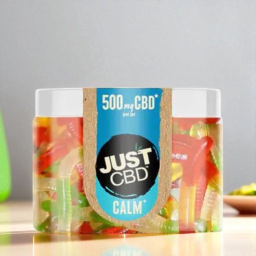 JustCBD Calm Hemp Infused Sugar Free Worms 500mg