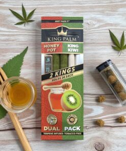 King Palm Honey Pot + King Kiwi King Rolls 2pk