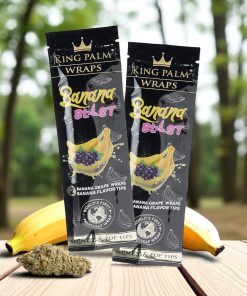 King Palm Wraps w/ Tips Banana Blast 2pk