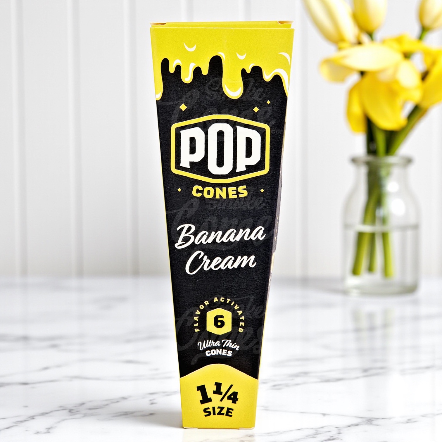 Pop Cones Banana Cream 1 1/4 6pk
