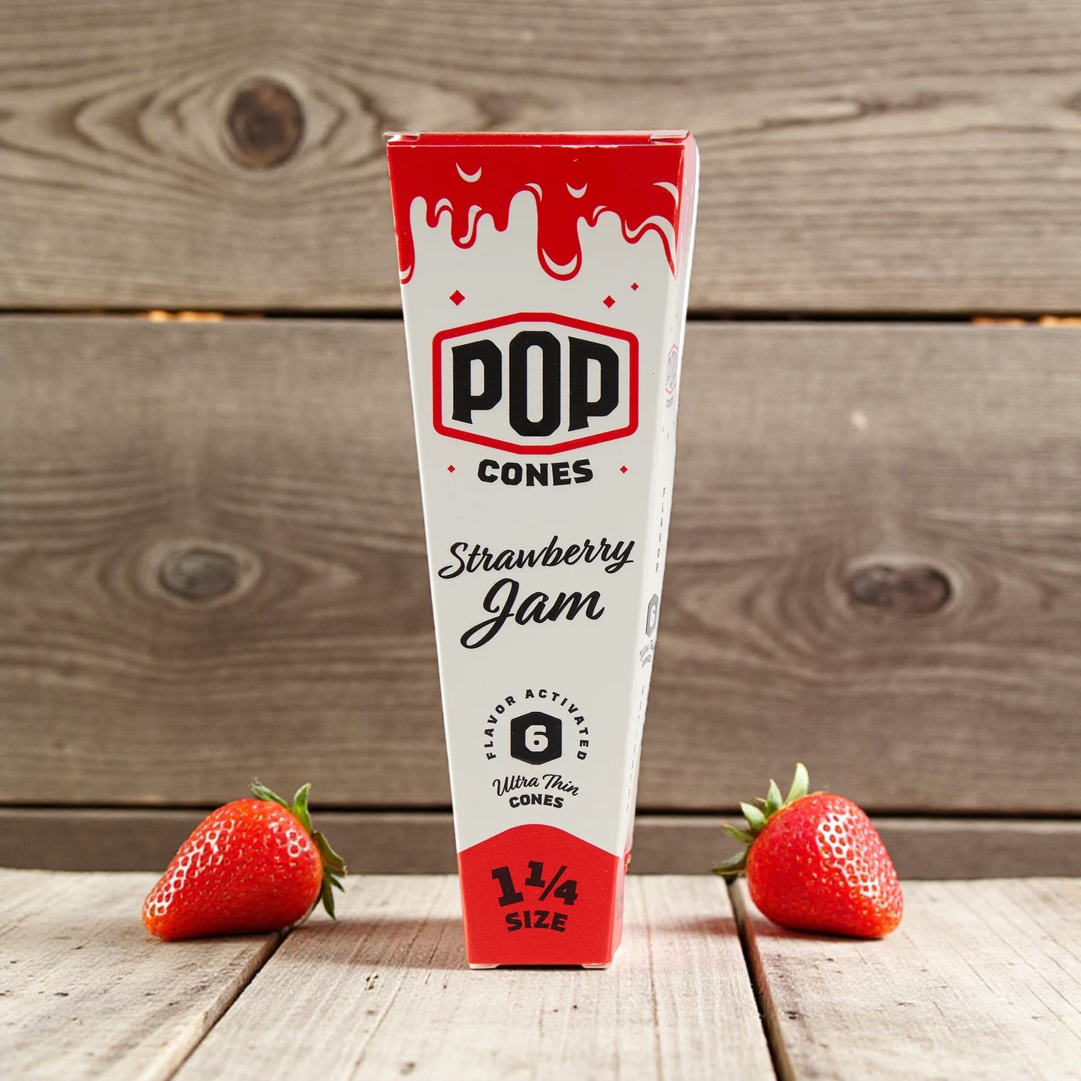 Pop Cones Strawberry Jam 1 1/4 6pk