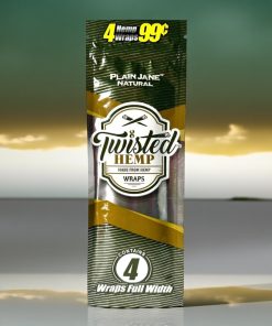 Twisted Hemp Plain Jane Hemp Wraps 4pk