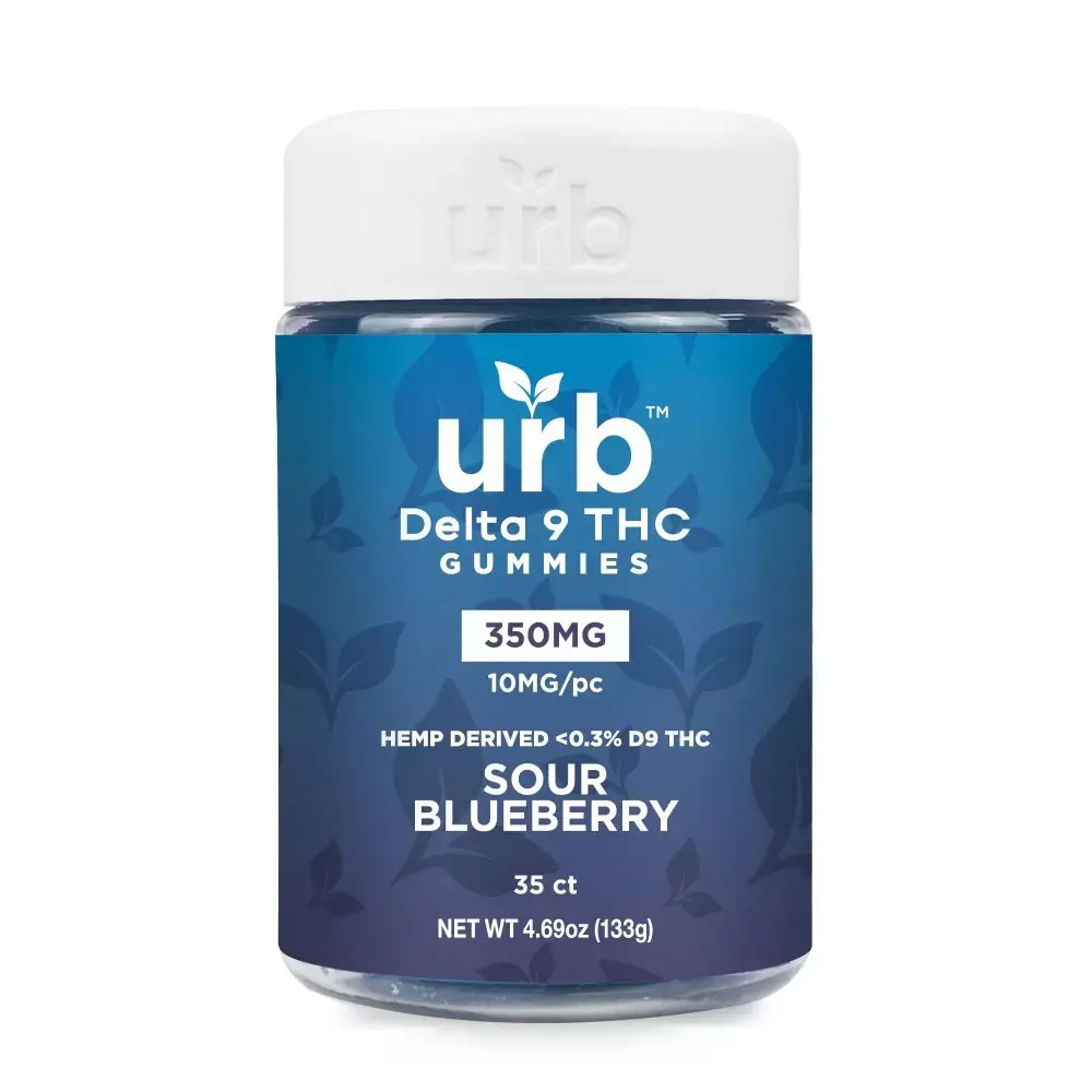 Urb Sour Blueberry 350mg Gummies 35ct