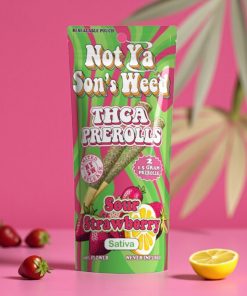 Not Ya Son's Weed Sour Strawberry 1.5g Pre-Rolls 2pk