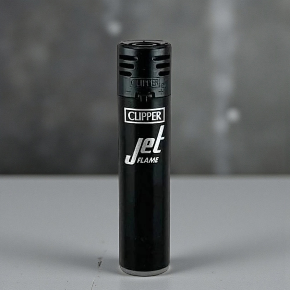 Clipper Jet Flame Black Lighter