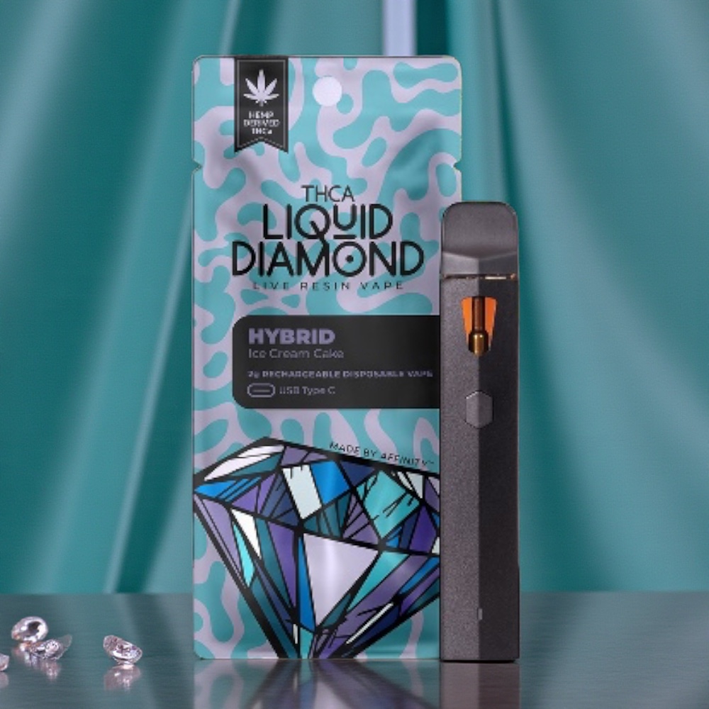 Affinity Liquid Diamond Live Resin Ice Cream Cake 2g Disposable Vape