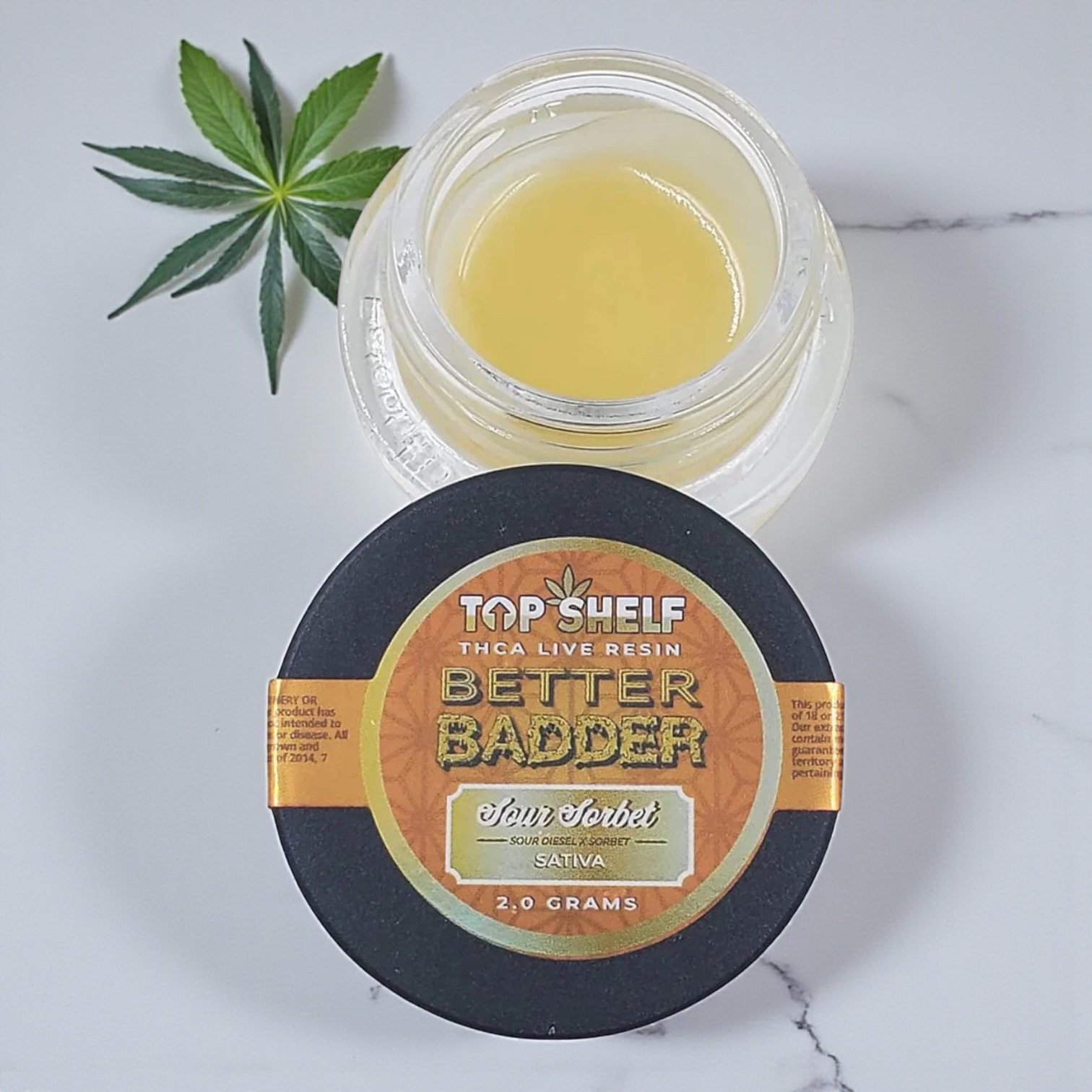 Top Shelf Better Badder Sour Sorbet 2g Badder