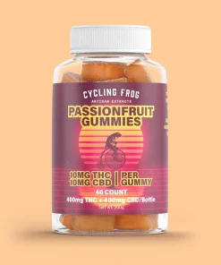 Cycling Frog Passionfruit 1:1 THC:CBD 800mg Gummies 40ct