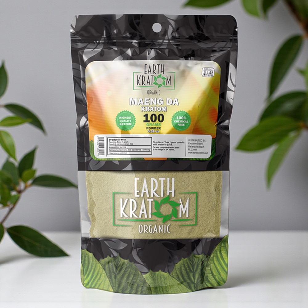 Earth Kratom Green Maeng Da 100g