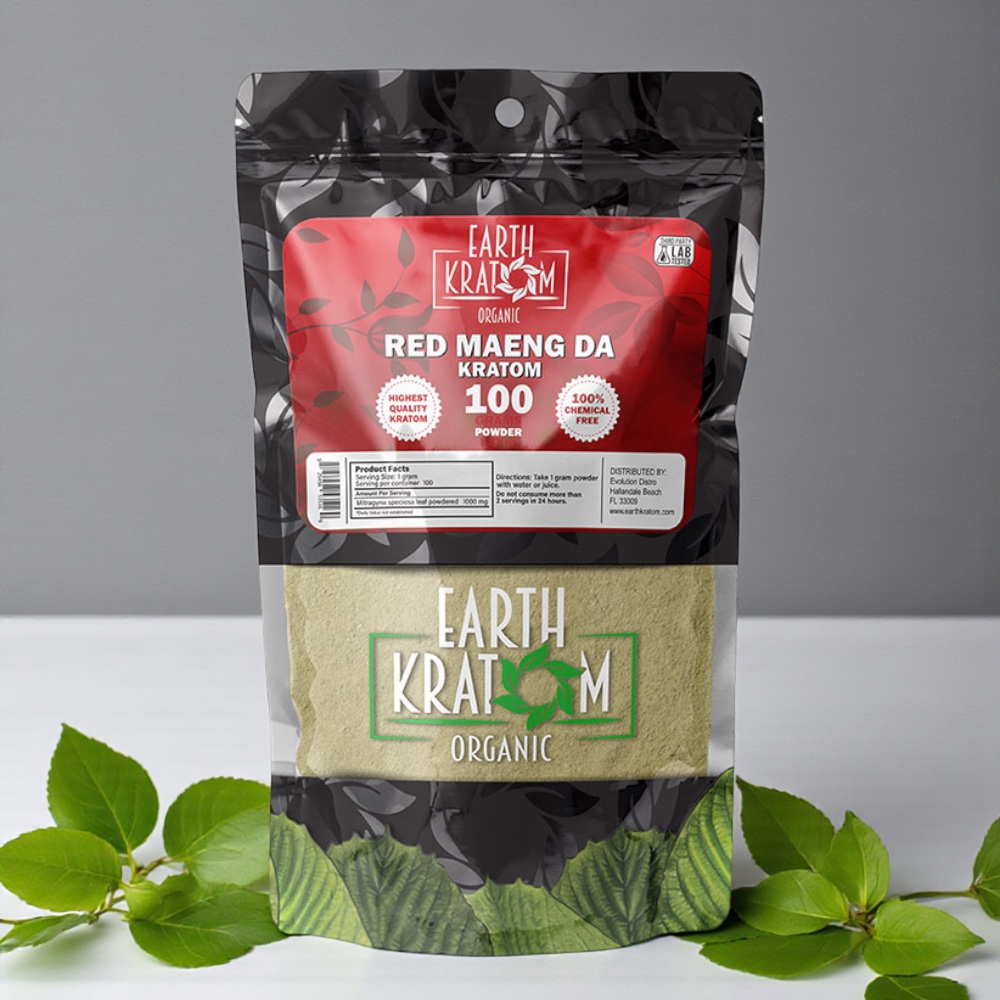 Earth Kratom Red Maeng Da 100g