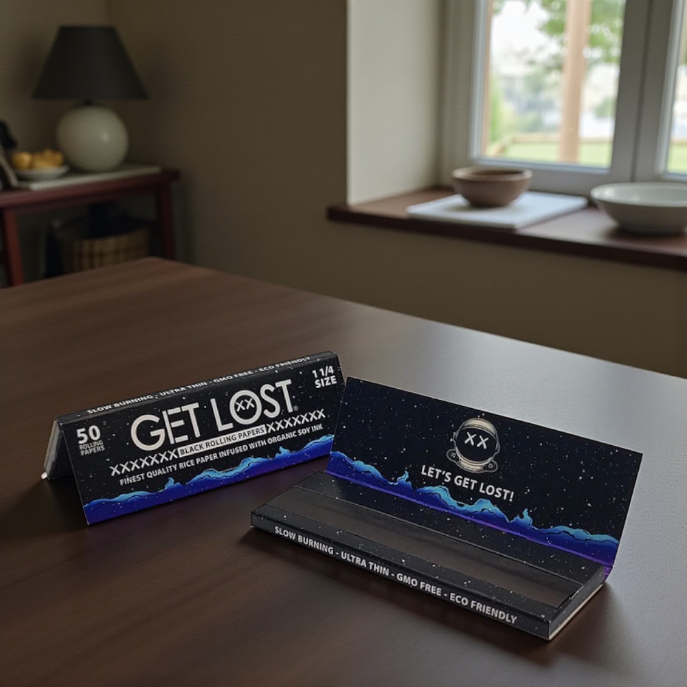 Get Lost Black 1 ¼ Rolling Papers